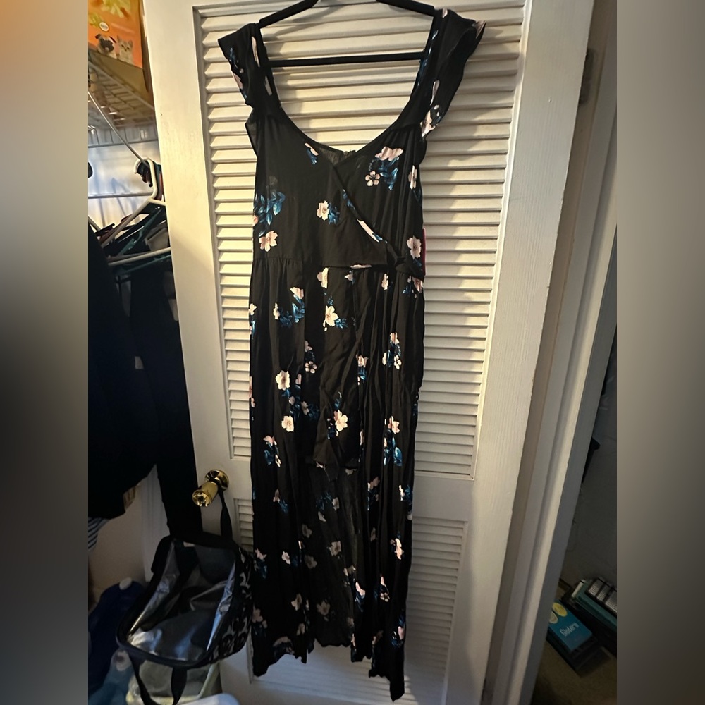 Romper with flowy side pieces